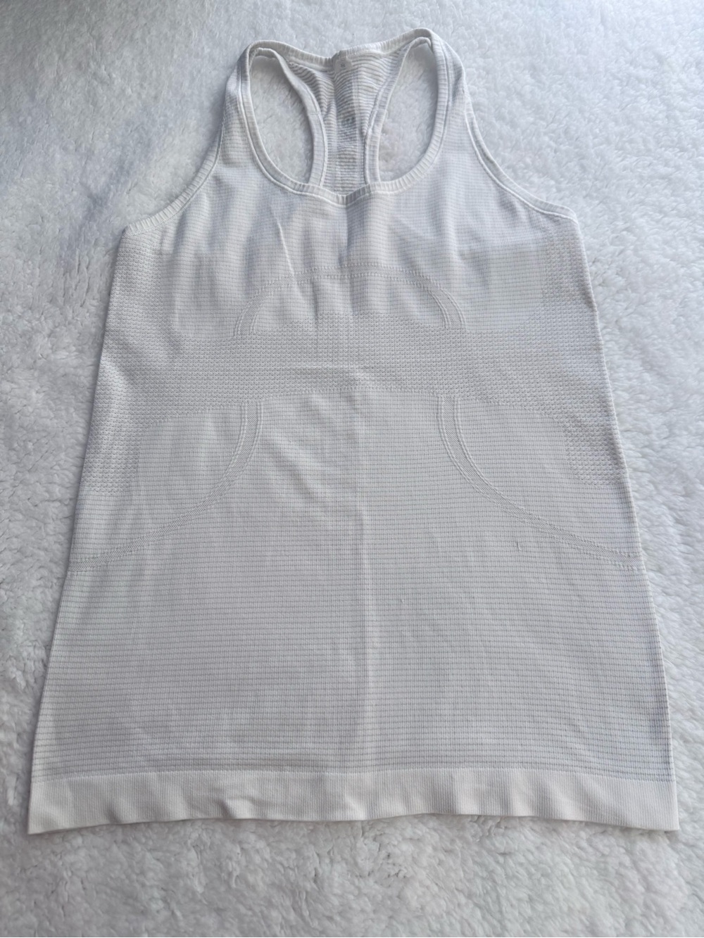 lululemon athletica White Racerback Knit Tank